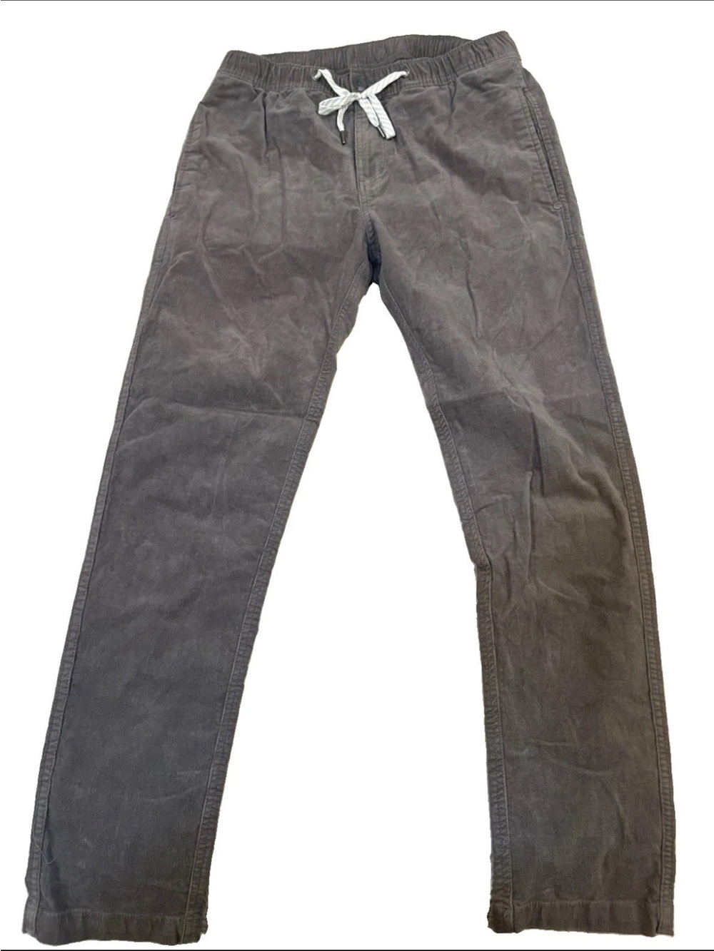 Vuori Mens Optimist Corduroy Jogger Pants Stretch Drawstring Small Gray